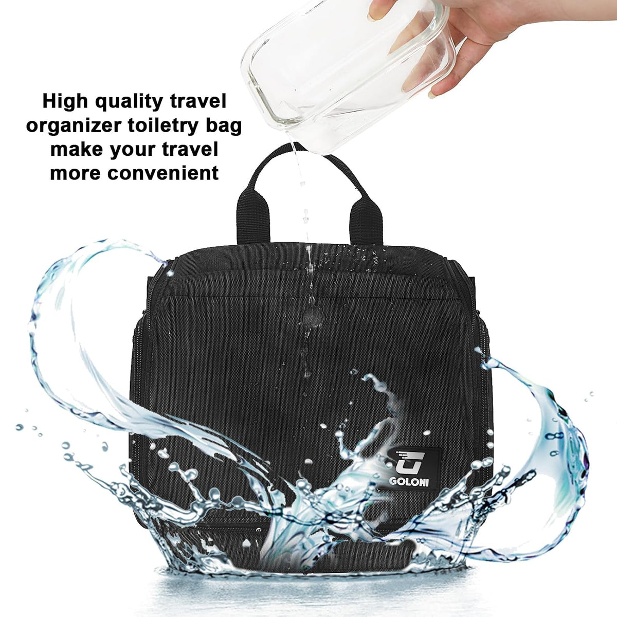 Neceser colgante para hombres y mujeres, organizador resistente al