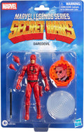 Marvel Legends Series Secret Wars Daredevil, Retro Comics Figura de acción coleccionable de 6 pulgadas con escudo lenticular