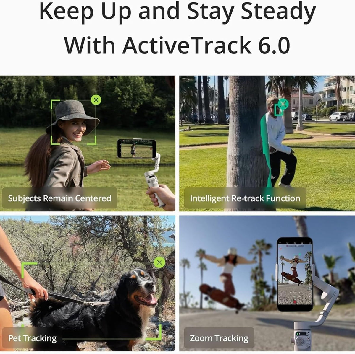 DJI Osmo Mobile 6 - Estabilizador de cardán para teléfono inteligente, cardán de 3 ejes, barra de extensión integrada, portátil y plegable, cardán Android y iPhone con ShotGuides, estabilizador de vlogging, video de YouTube TikTok