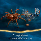 LEGO Harry Potter Aragog en el Bosque Prohibido, juego de araña de juguete para niños, juguete coleccionable de Harry Potter con criatura mágica y 2 minifiguras, juguete de Harry Potter para niños y