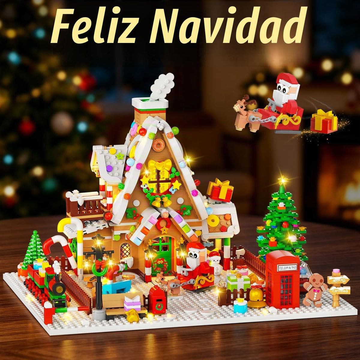 INSOON Calendario de Adviento 2026 Casa de pan de jengibre Mini juego de