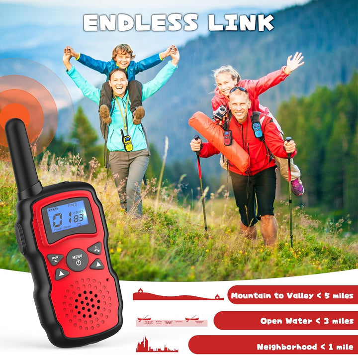 Wishouse Walkie Talkies para niños recargable