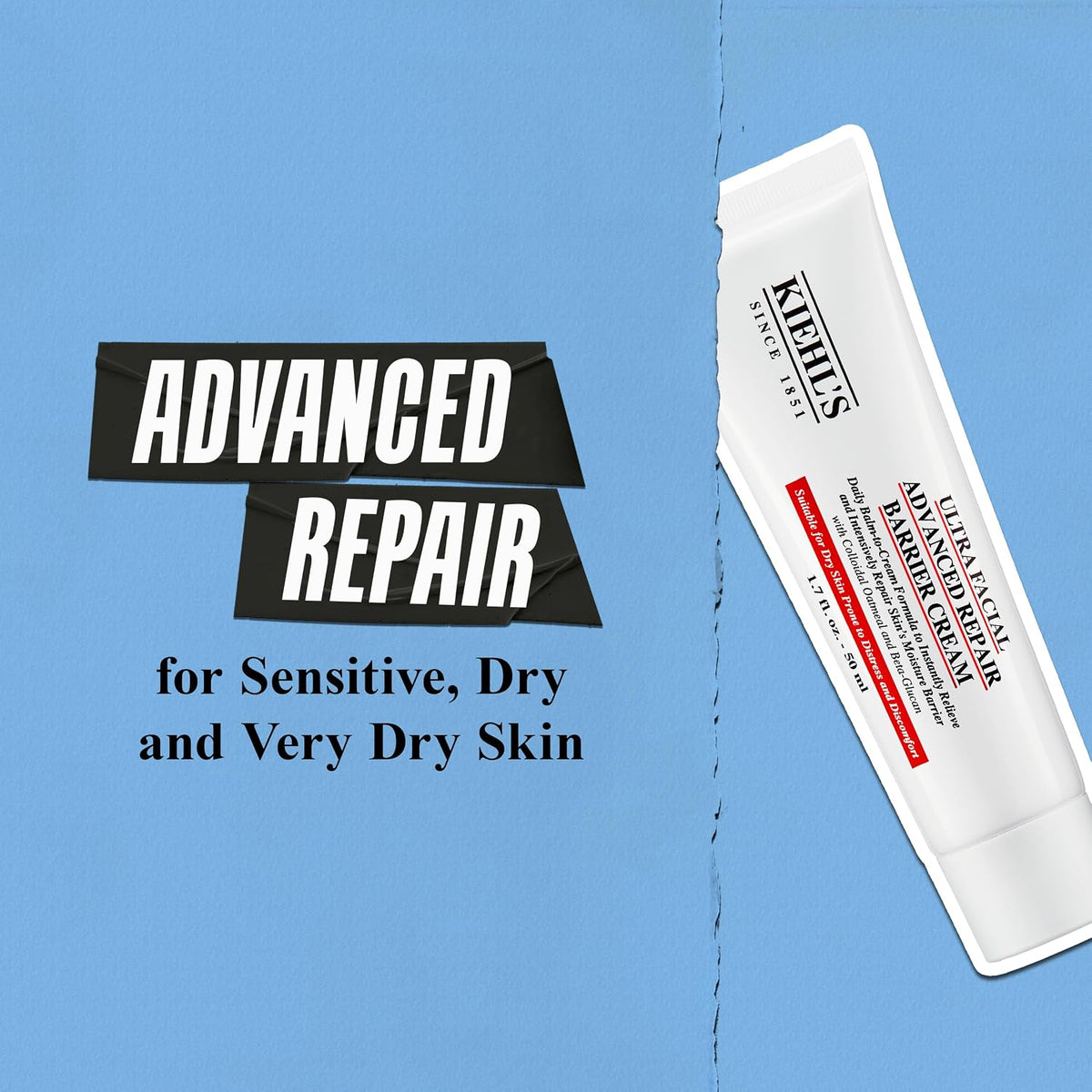 Kiehl's Ultra Facial Crema de barrera de reparación avanzada, t...