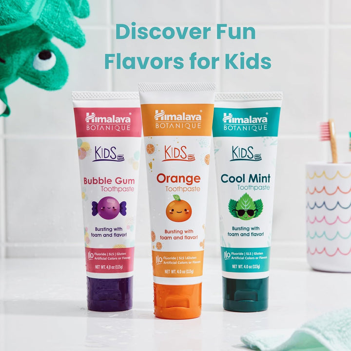 Himalaya Botanique - Pasta de dientes para niños, a base de hierbas...