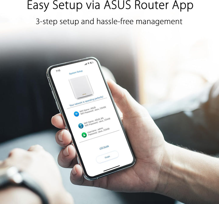 ASUS ZenWiFi Sistema WiFi 6E de malla de triple banda para todo el...