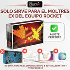 Vitrina acrílica para Team Rocket's Moltres ex Ultra-Premium Collection UPC con tapa magnética de 8 + 0.197 in, acrílico con imanes de 0.197 x 0.118 in, compatible con Moltres UPC (funda