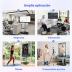 JAV Pizarra inteligente de 43 pulgadas, pizarra blanca interactiva con pantalla táctil giratoria, certificado EDLA, Android 14, espejo inalámbrico para enseñanza en aula, transmisión en vivo, oficina