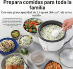 Hamilton Beach Olla arrocera y vaporera de alimentos, 10 tazas cocidas, 5