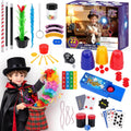 Kit de magia, trucos de magia para niños, incluye varita mágica y disfraz