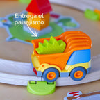HABA My Very First Games Building Site, un juego de aprendizaje cooperativo para niños, actividades de aprendizaje y juegos para niños de más de 2 años con camión de juguete incluido