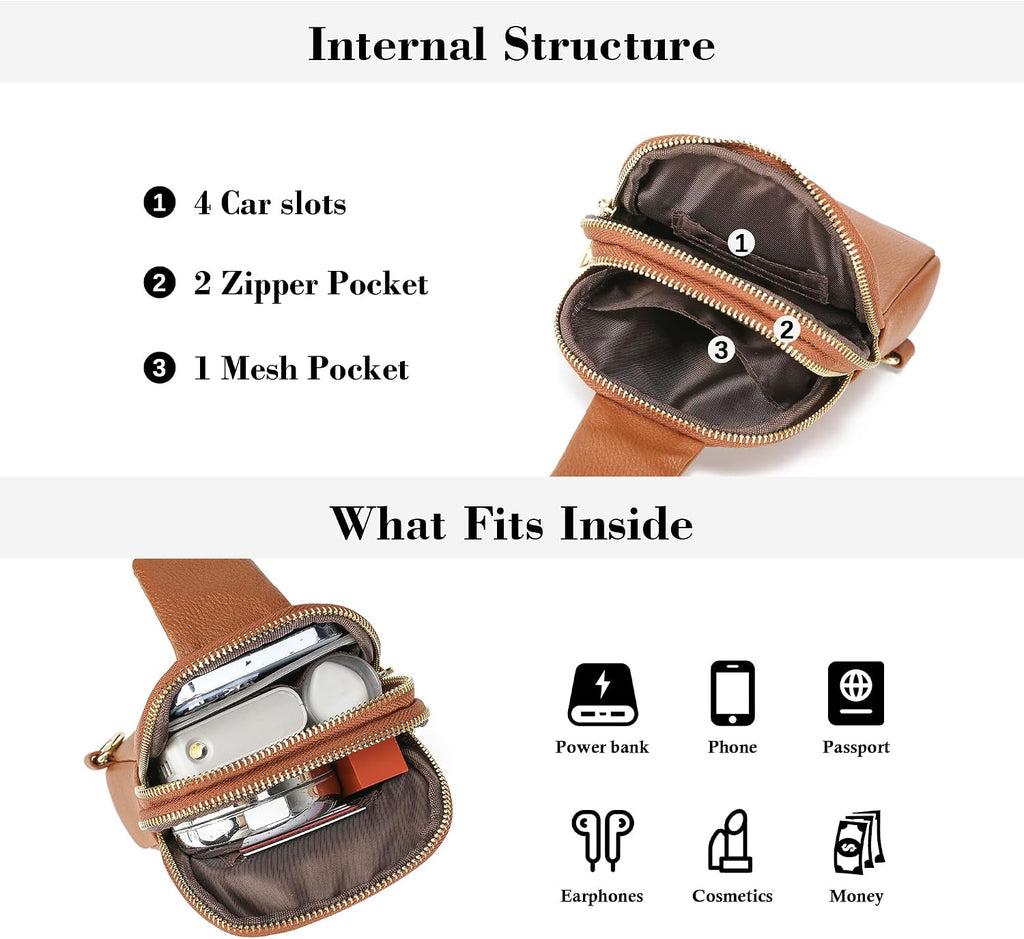 Bolsos cruzados pequeños para mujer, bolso bandolera mini para viaje