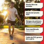 Elite Jumps - Cuerda de saltar de PVC de 0.236 in, cuerda de saltar ajustable