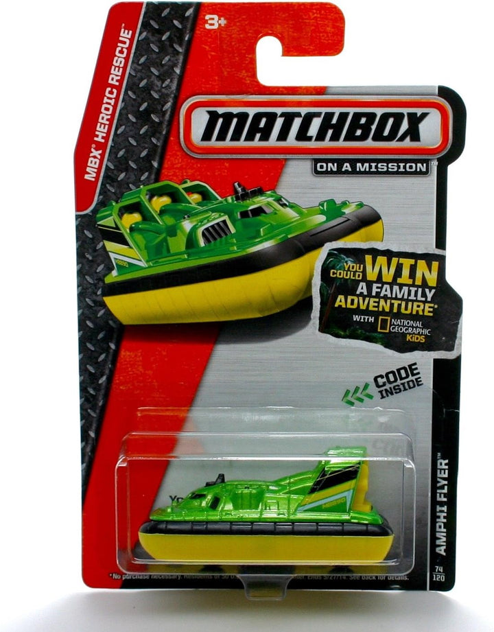 Matchbox 2014 MBX heroico rescate Amphi Flyer 17/120 verde
