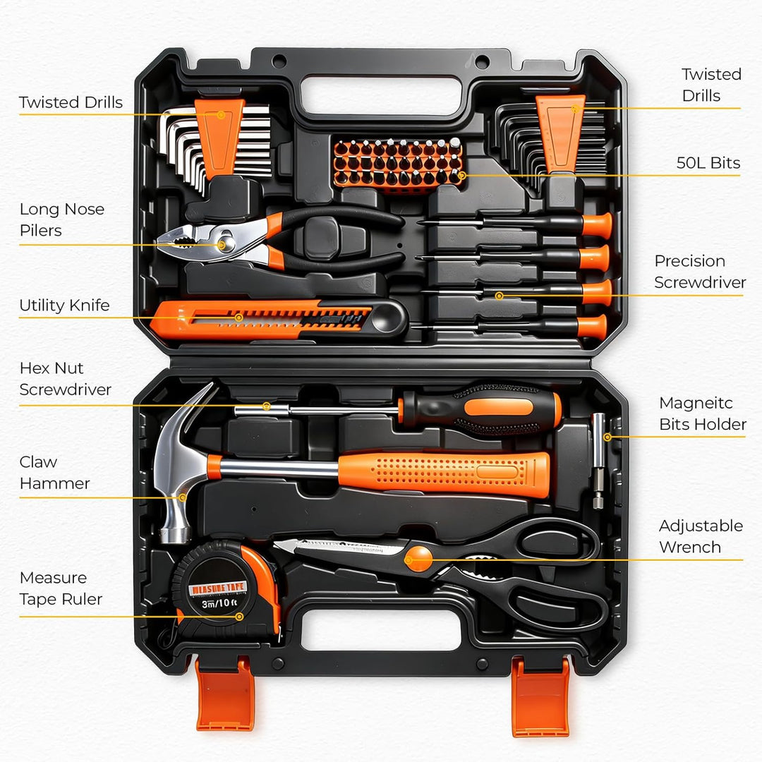 MarvTool Juego de herramientas de 57 piezas, kit de herramientas ma...