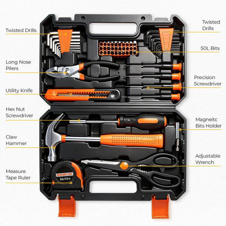 MarvTool Juego de herramientas de 57 piezas, kit de herramientas ma...