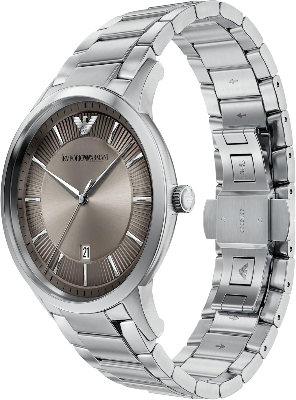 Reloj para hombre Emporio Armani Archetipo de tres agujas con fecha en acero inoxidable (Modelo: AR11825)