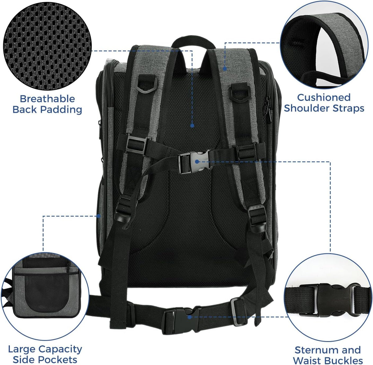 Apollo Walker - Mochila portadora para gatos, marco de soporte