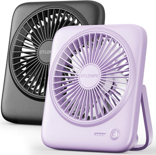 Otlonpe Ventilador de escritorio portátil personal, paquete de 2, 4...