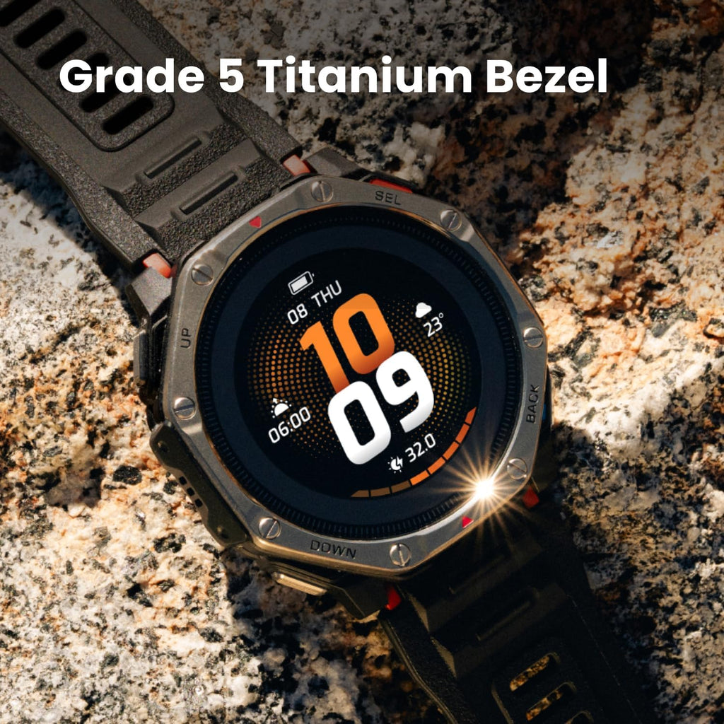 Amazfit T-Rex Dual Solar Smart Watch, 2.008 in, AMOLED, mapas fuera de