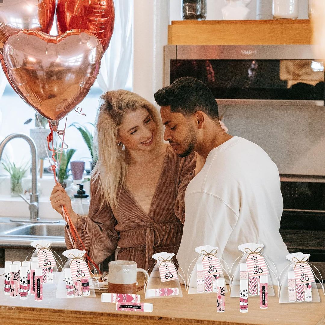 50 piezas de bálsamo labial para el día de San Valentín y Galentine...