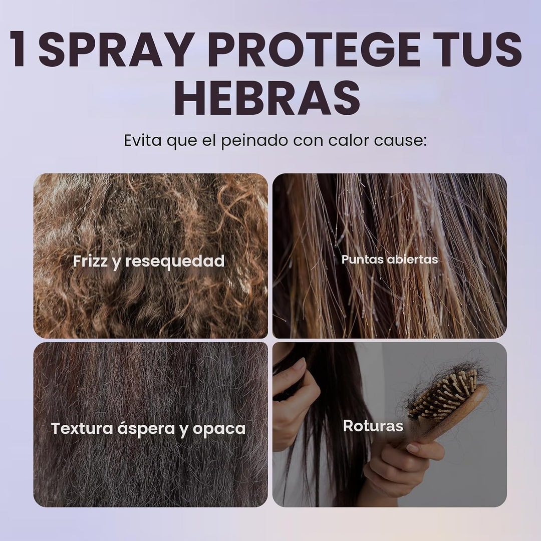 Wavytalk Steam Sesh - Plancha de pelo y espray protector de calor p...