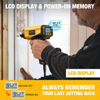SEEKONE Pistola de calor compacta de 1800 W con pantalla LCD 122℉-1202℉