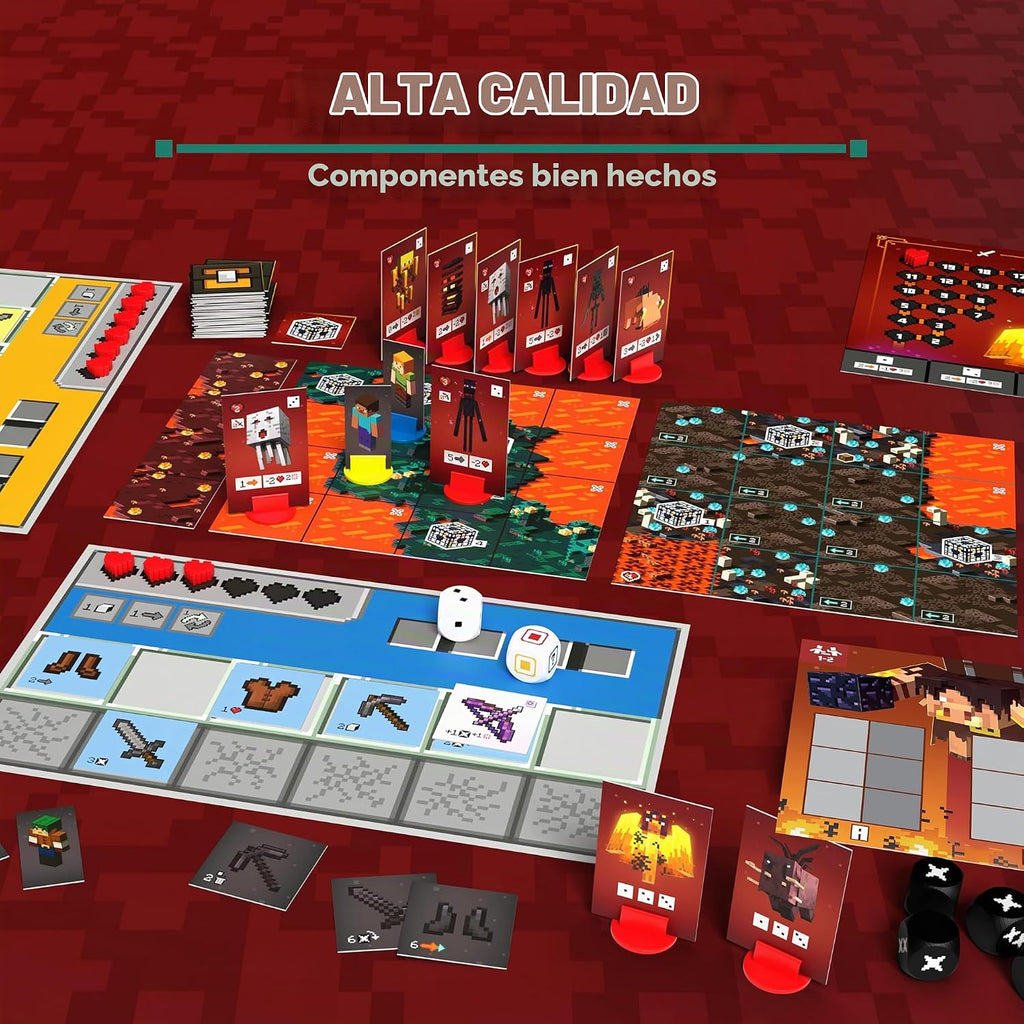 Ravensburger Minecraft: Portal Dash - Juego de mesa familiar atractivo para niños y adultos | Jugabilidad llena de aventuras | Regalo ideal para entusiastas de Minecraft | Adecuado para edades de 10