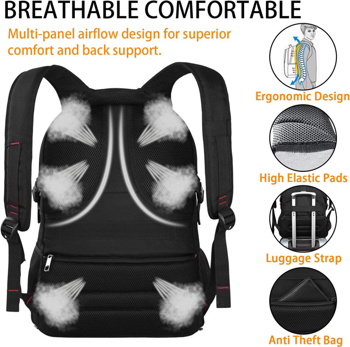 LTINVECK Mochila para portátil de viaje, mochila extra grande para...