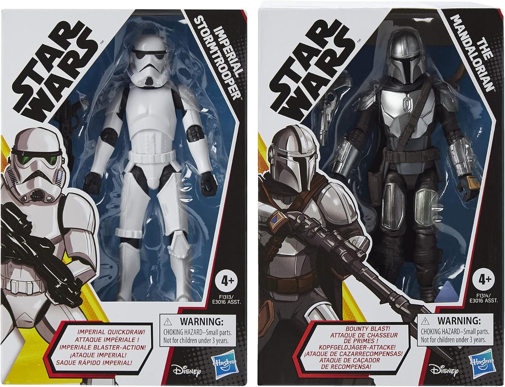 STAR WARS Galaxy of Adventures The Mandalorian - Figura a escala, Paquete de 2