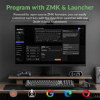 Keychron Teclado mecánico inalámbrico K4 Ultra 8K 96% con teclado numérico, 2.4 GHz/Bluetooth/cableado, 600 horas de duración de la batería ZMK Launcher, RGB intercambiable en caliente con