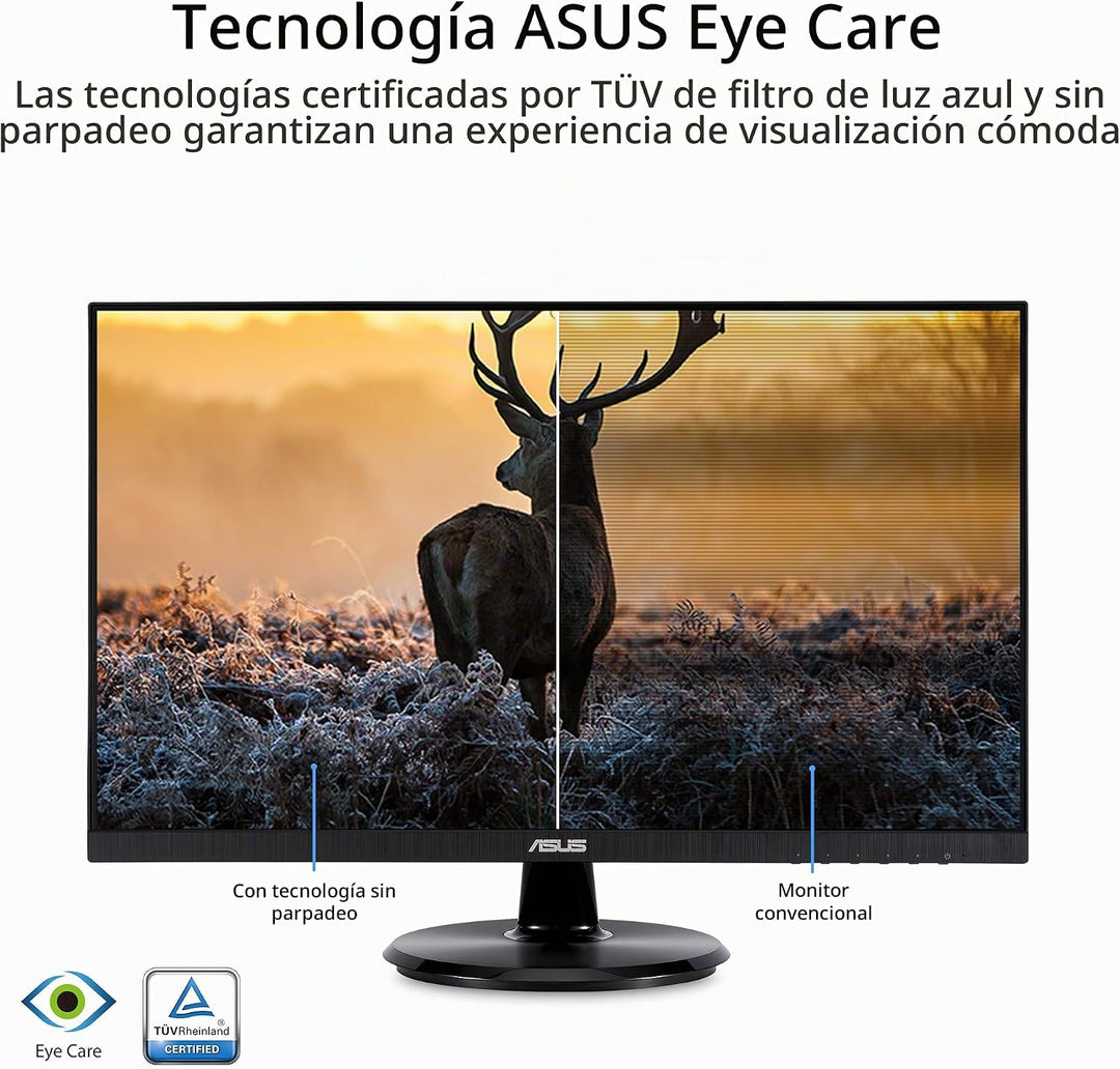 ASUS Monitor de escritorio de 24 pulgadas - 1080P Full HD, 75Hz, IP...