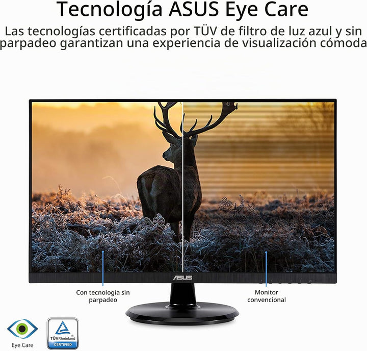 ASUS Monitor de escritorio de 24 pulgadas - 1080P Full HD, 75Hz, IP...