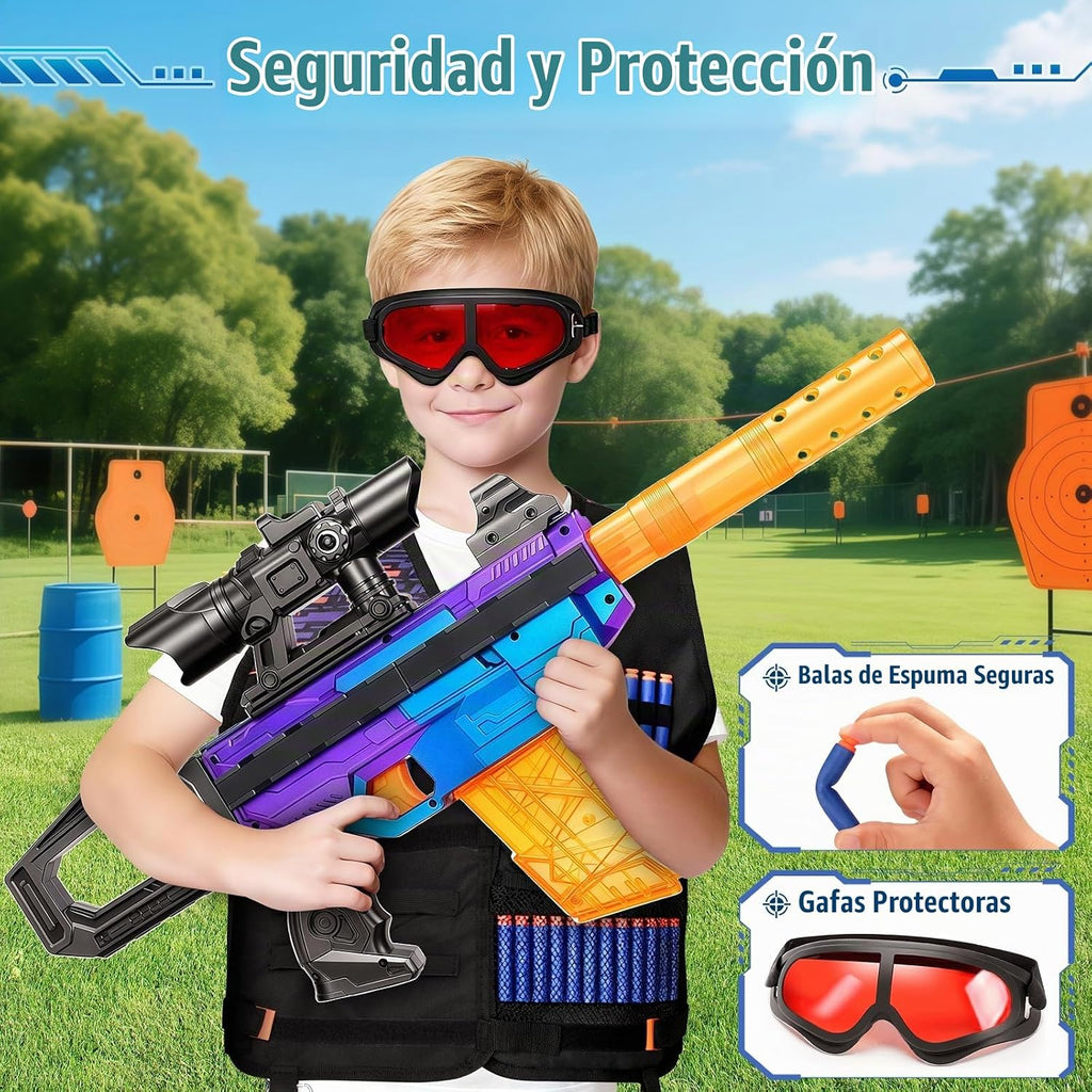Juego de juguetes de espuma para niños con alcance para edades de 8 a 12