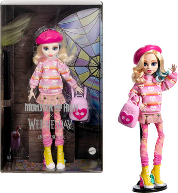Muñeca y accesorios de Monster High Wednesday, coleccionable Enid S...