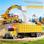Paquete de 4 camiones de construcción de gran tamaño para niños de