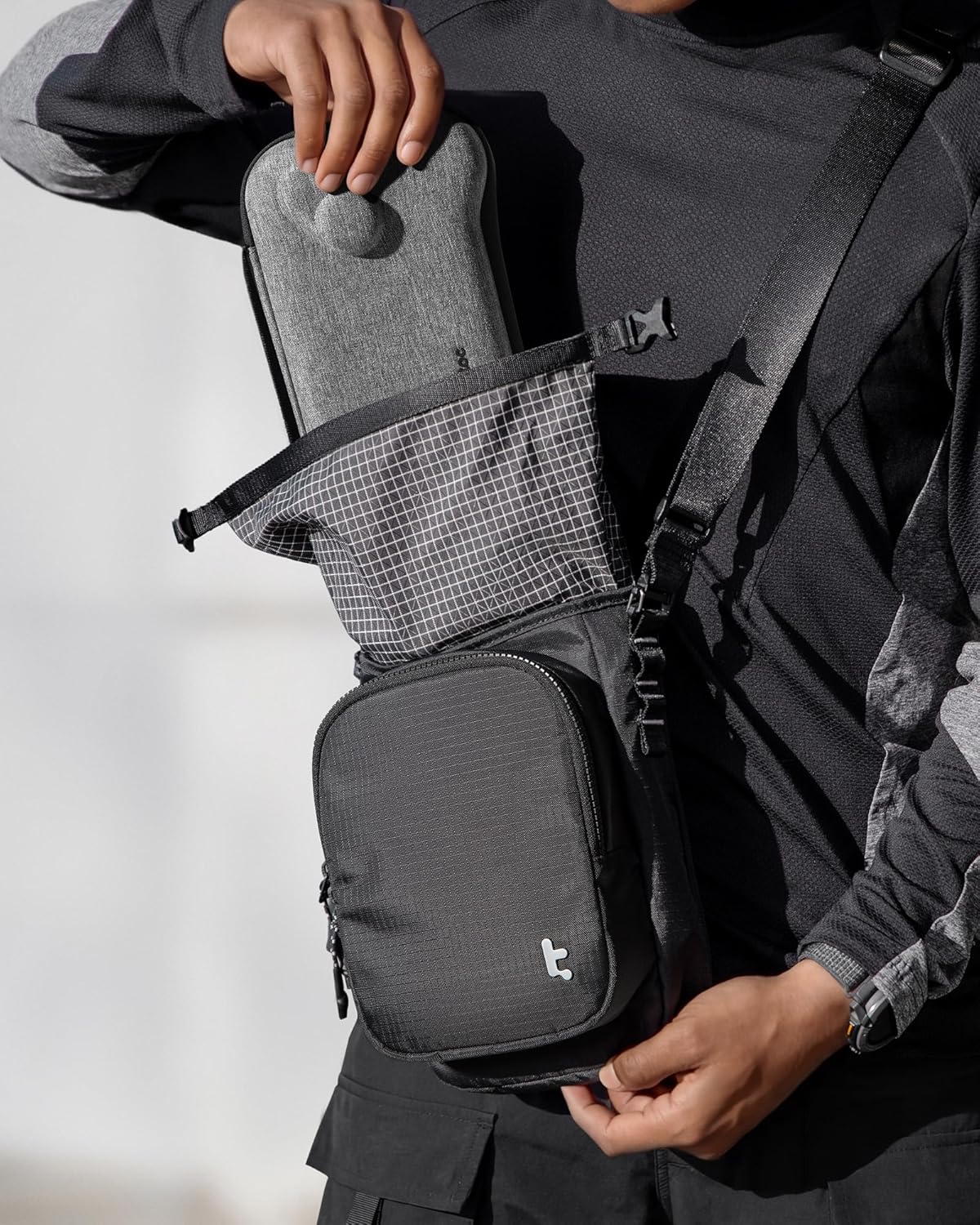 tomtoc Bolsa de viaje para Steam Deck, ROG, Xbox Ally X, Switch 2 con funda