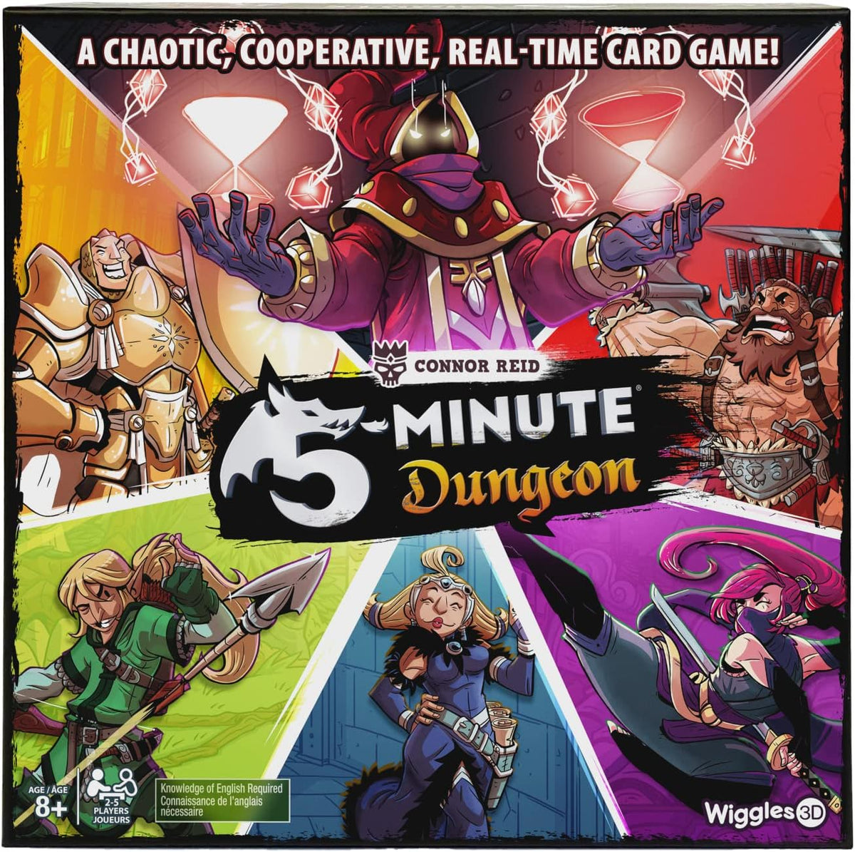 Wiggles 3D 5-Minute Dungeon Un juego de cartas caótico, cooperativo y en tiempo real | Juego de mesa de ritmo rápido | para familias, a partir de 8 años | 2-5 jugadores