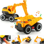 Dwi Dowellin Camión transportador de construcción para niños, Camión de construcción