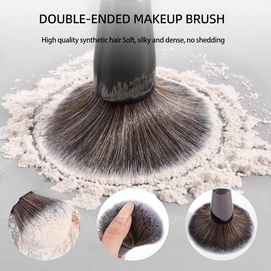 MAANGE Juego de 20 brochas de maquillaje para base, brocha Kabuki d...