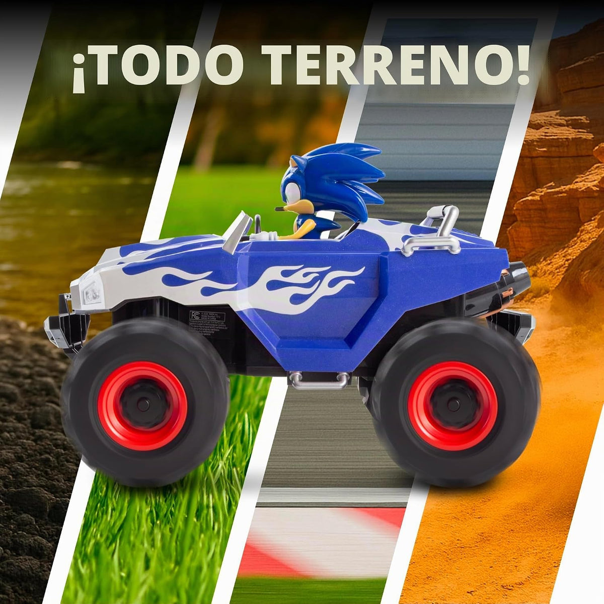 NKOK Sonic Racing CrossWorlds - Camión monstruo a control remoto