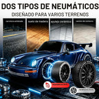 Auto de drifting RC a escala 1:20, 2.4GHz 4WD 360° Punto fijo de drift para niños