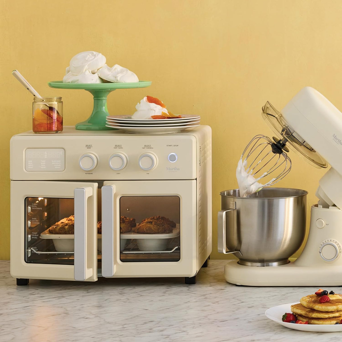 Martha Stewart Freidora de aire para puerta francesa y horno de convección
