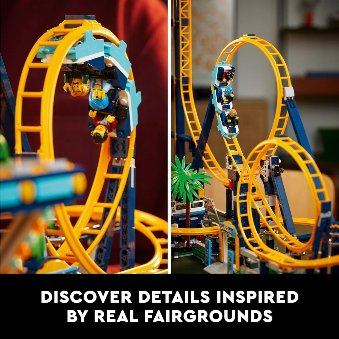 LEGO Icons Loop - Juego de posavasos 10303 kit de