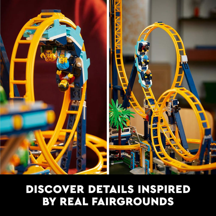 LEGO Icons Loop - Juego de posavasos 10303 kit de