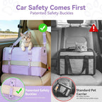 PETSFIT Transportador de gatos suave con hebillas de seguridad patentadas