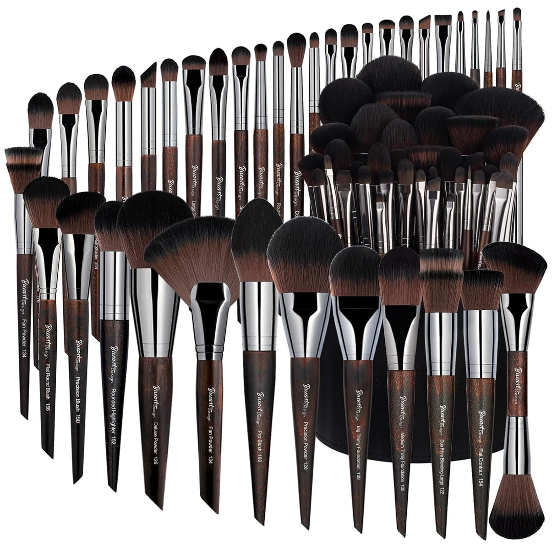 Bueart Design Juego de 38 brochas de maquillaje profesional con sop...