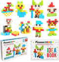 PicassoTiles 102 piezas Cubo de rompecabezas magnético de píxeles