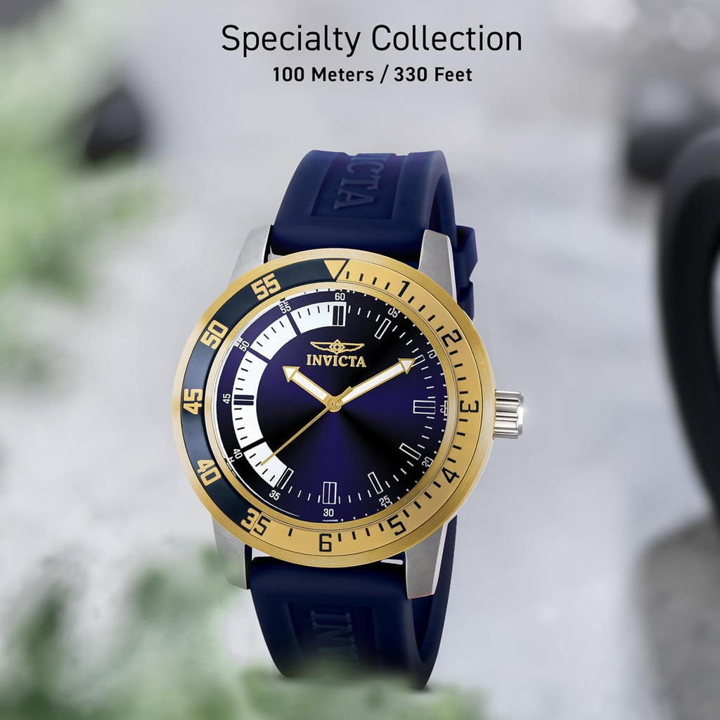 Invicta Reloj de silicón para hombre Specialty Quartz