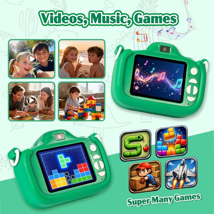 Juguetes de cámara para niños de 3 a 9 años. Cámara digital para ni...