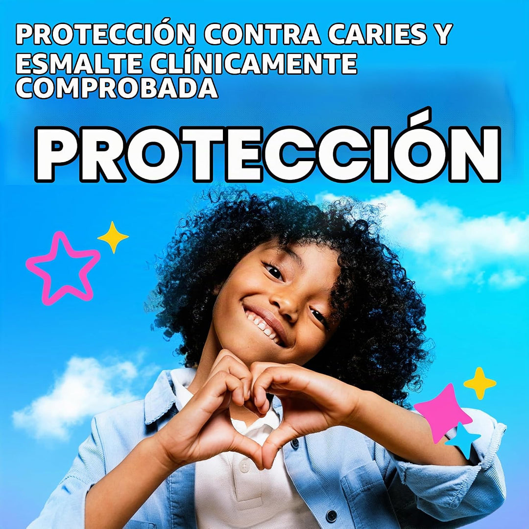 Colgate Bomba de pasta de dientes de unicornio para niños con flúor...